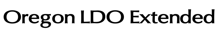 Oregon LDO Extended Font Image