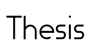 Thesis Font Image