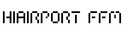 HIAIRPORT FFM Font Image