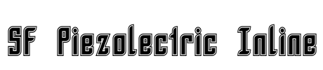 SF Piezolectric Inline Font Image