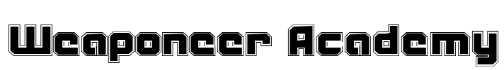 Weaponeer Academy Font Image