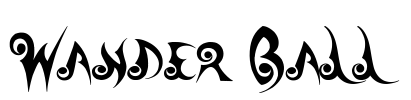 Wander Ball Font Image