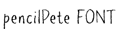 pencilPete FONT Font Image