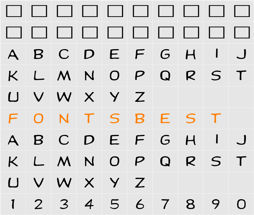 Dupuy Ex Character Map