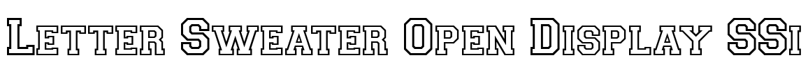 Letter Sweater Open Display SSi Font Image