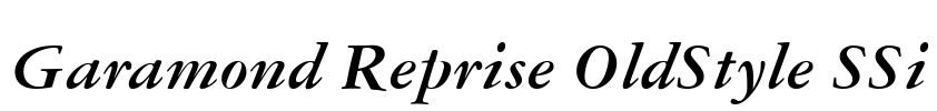 Garamond Reprise OldStyle SSi