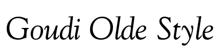 Goudi Olde Style Font Image