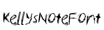 KellysNoteFont Font Image