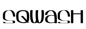 Sqwash Font Image