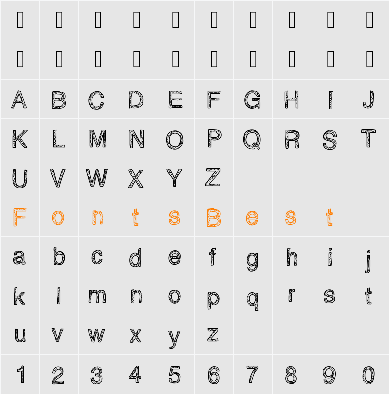 EpicAwesomenessScribblz Character Map