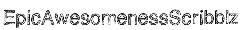 EpicAwesomenessScribblz Font Image