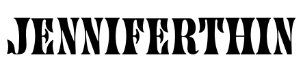 JenniferThin Font Image