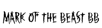 Mark of the Beast BB Font Image