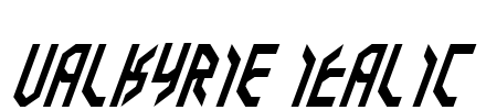 Valkyrie Italic Font Image