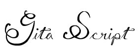Gita Script Font Image