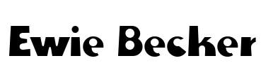 Ewie Becker Font Image