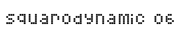 Squarodynamic 06 Font Image