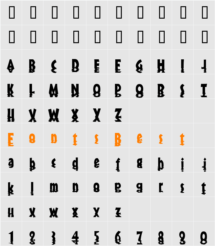 Sunset Character Map