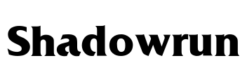Shadowrun Font Image