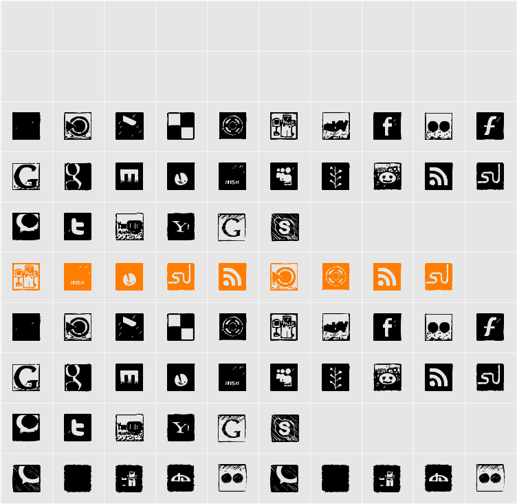 Social Manual Character Map