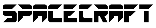 SPACECRAFT Font Image