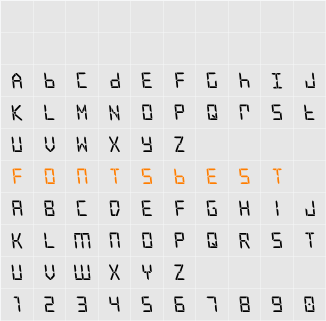 Frozen Crystal Leftalic Character Map