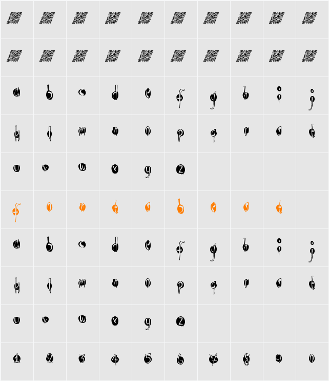 OpenLounge Character Map