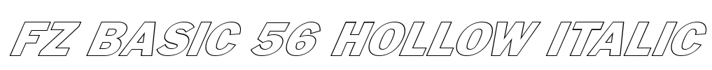 FZ BASIC 56 HOLLOW ITALIC