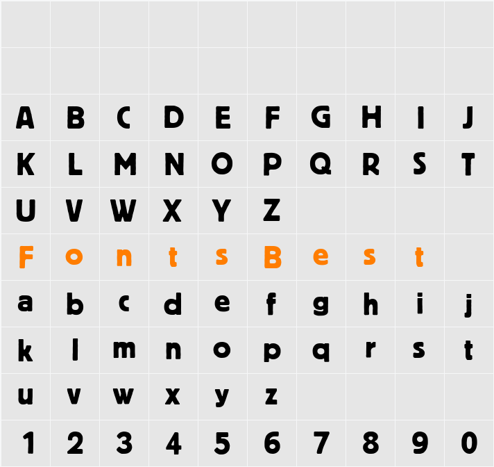 BlocC Character Map