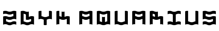 Zdyk Aquarius Font Image