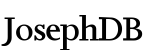 JosephDB Font Image