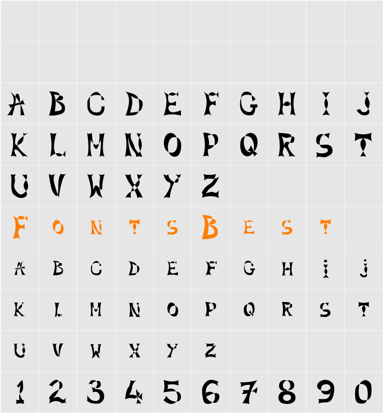 XLines Character Map