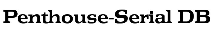 Penthouse-Serial DB Font Image