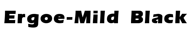 Ergoe-Mild Black Font Image