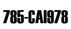 785-CAI978 Font Image