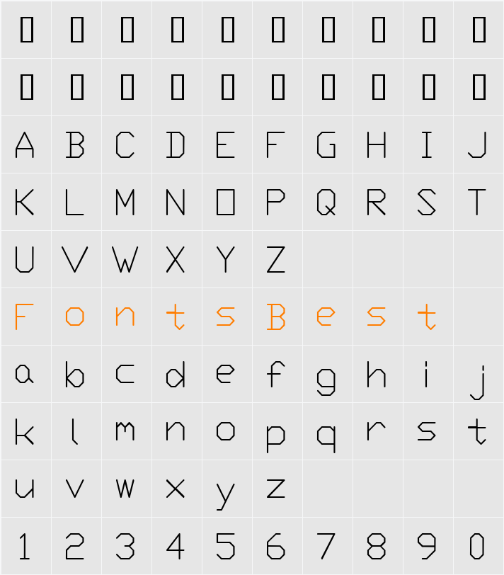 SWTxt Character Map
