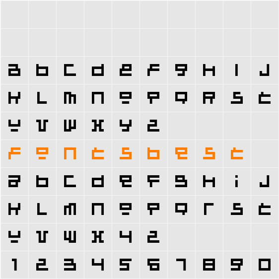 Raumsonde Character Map