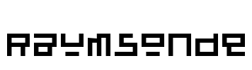 Raumsonde Font Image