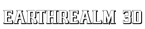 Earthrealm 3D Font Image
