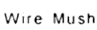 Wire Mush Font Image