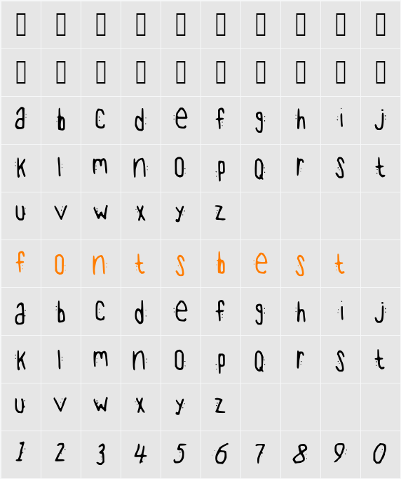 OutTheBackDoor Character Map