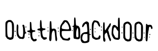 OutTheBackDoor Font Image