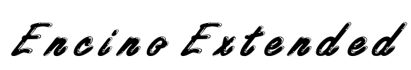 Encino Extended Font Image