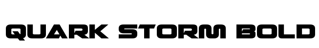 Quark Storm Bold Font Image