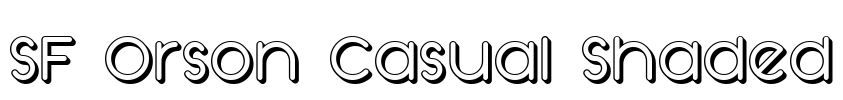 SF Orson Casual Shaded Font Image