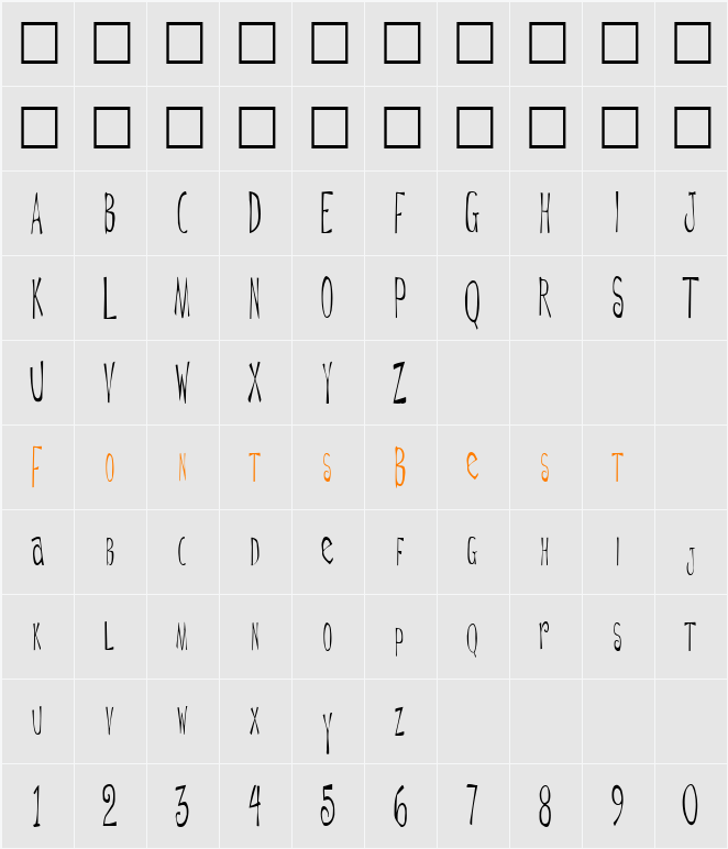 De ttnorm Character Map