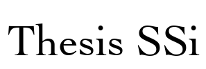 Thesis SSi Font Image