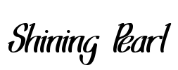 Shining Pearl Font Image
