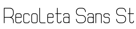 Recoleta Sans St Font Image