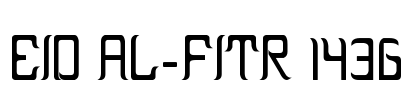 EID AL-FITR 1 Font Image